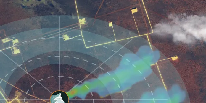 Radar field reveals methane gas leaks