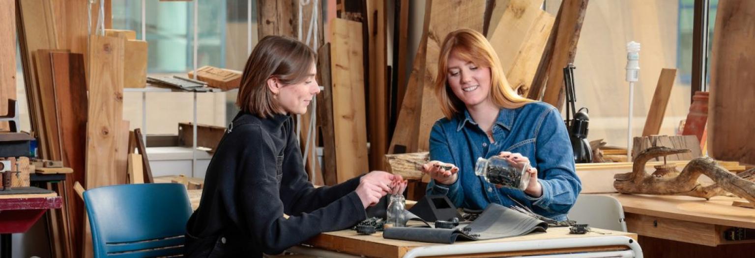 Olivia Collier and Maslin Mellick, both 2022 master of architecture graduates