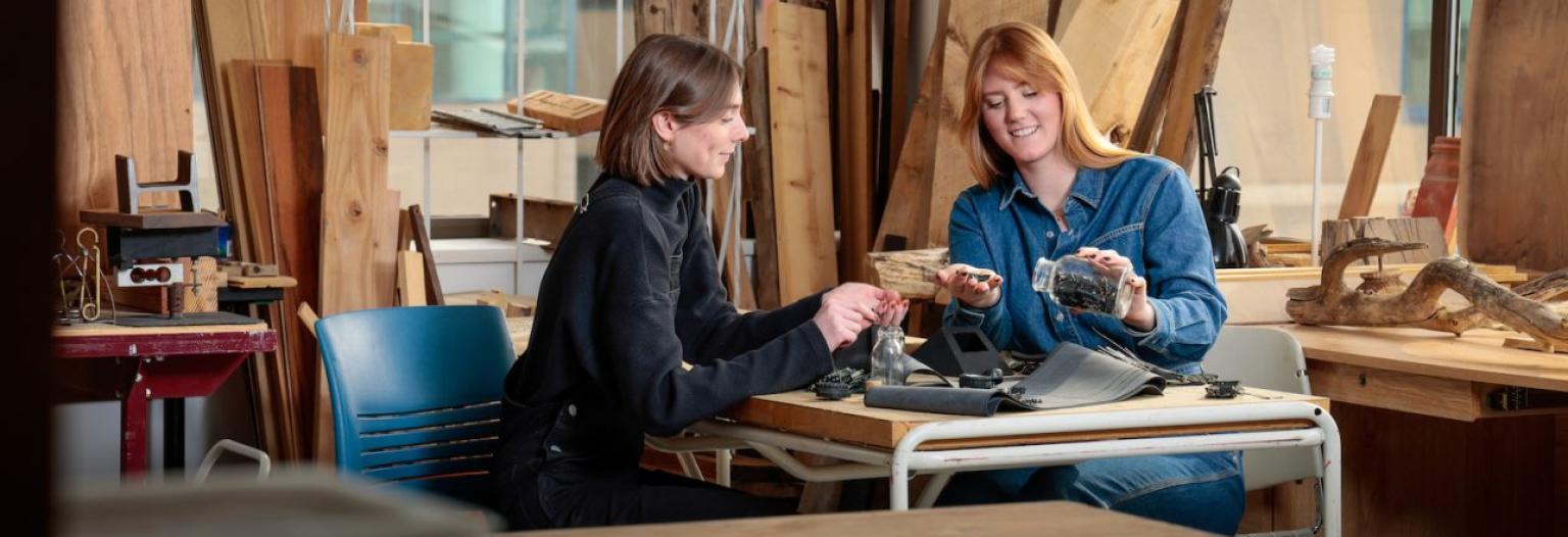 Olivia Collier and Maslin Mellick, both 2022 master of architecture graduates