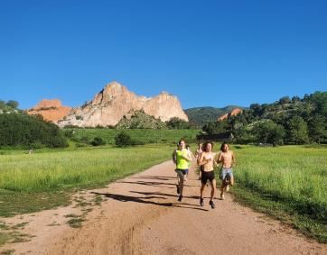 Trail runners enjoy the thrill of a high-altitude run at Nike's XC High Altitude Camp