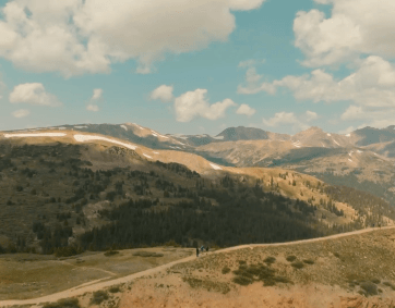 Beautiful mountain range view at Loveland Pass